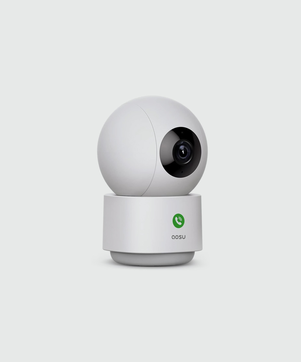 2K Security Camera Indoor, for Home Security, One-Touch Call