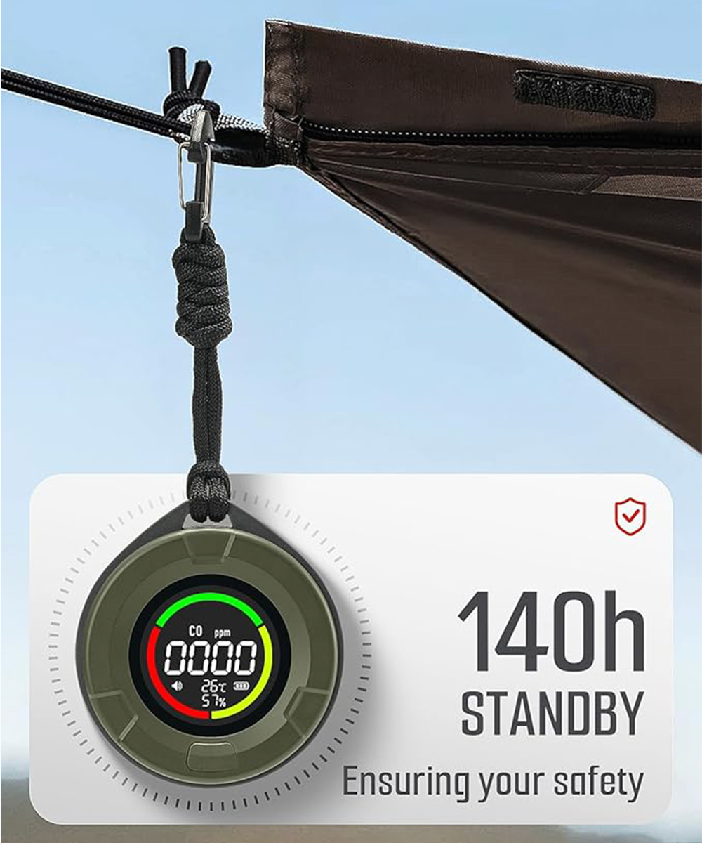 DS-100 Portable Carbon Monoxide Detector for Travel